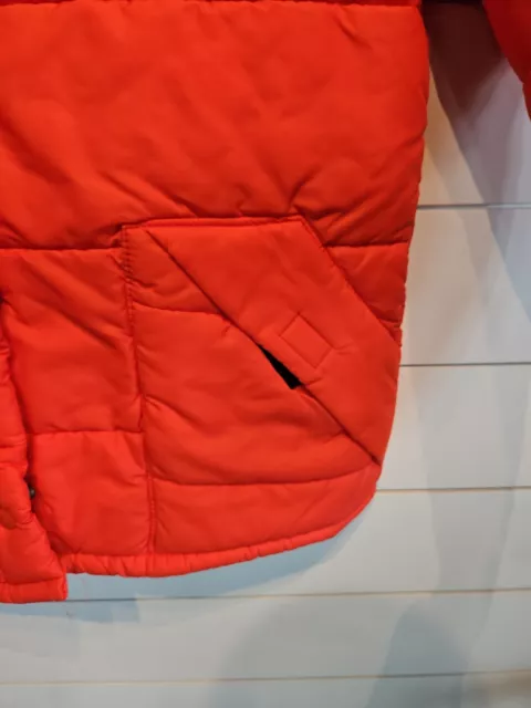 VTG STIHL CHAINSAW Logging Lumberjack Orange Farm Puffer Coat Jacket ...
