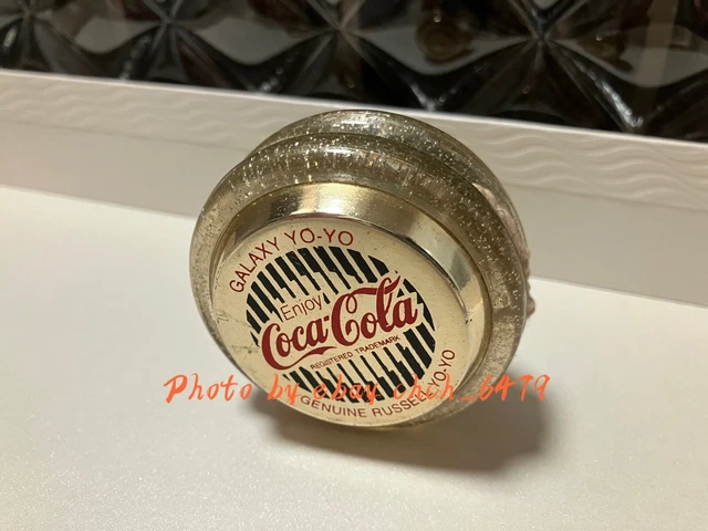 1989 year coca cola galaxy genuine russell gold golden yo-yo 80s vintage toy
