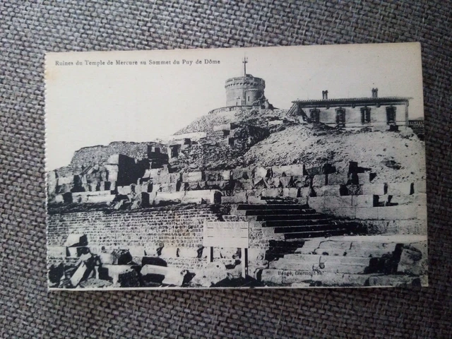 Cpa Ruins Of The Mercury Temple Summit Of Puy De Dome