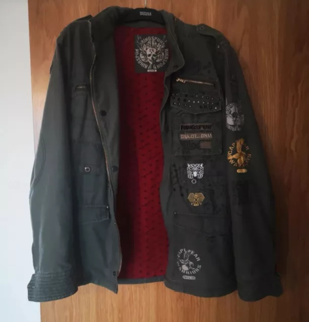 MEN S RINGSPUN GREEN Military Jacket Size XL RRP 109 44.99 PicClick UK