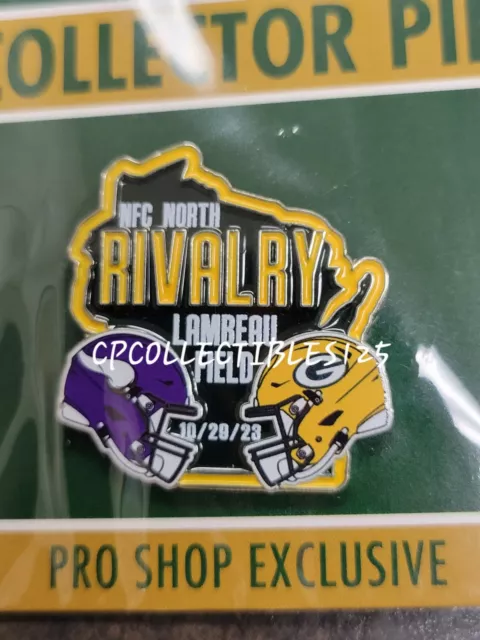 Minnesota Vikings VS Green Bay Packers Game day Pin 10/29/2023 Lambeau Field