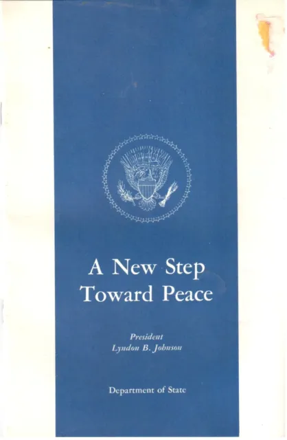 POLITICS (1968/0331) VIETNAM LBJ Speech New Step Toward Peace
