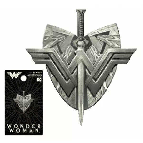 Wonder Woman Shield & Sword Pewter Collectible Lapel Pin