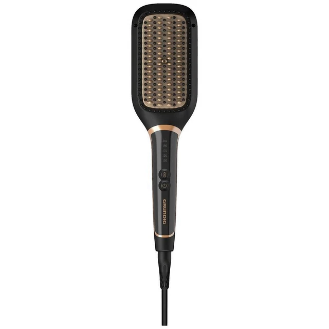 Grundig NaturaShine Brosse lisseuse noir, or rose avec fonction ionique,