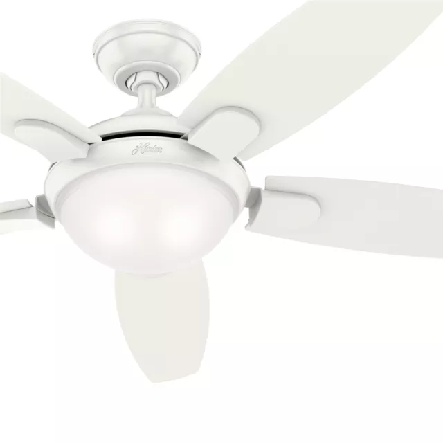 Hunter Fan 54 inch Contemporary Fresh White Ceiling Fan w/ LED Lights and Remote 3