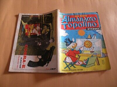 Almanacco Topolino 1965 N.10 Mondadori Disney Originale M.buono No Bollino