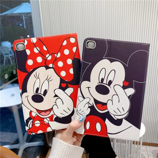 For iPad 10.2 9.7 Air 3 2 Mini Pro Leather Cartoon Smart Case Shockproof Cover