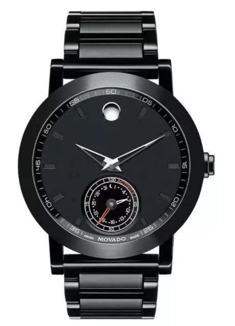 Movado Museum Sport Motion Men's Black SS Smartwatch 0660002 $1295 Watch