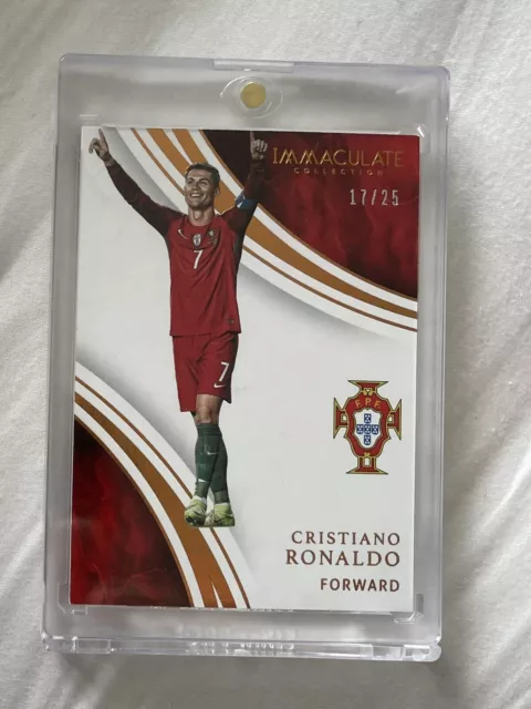 2017 Panini Immaculate Cristiano Ronaldo CR7 /25