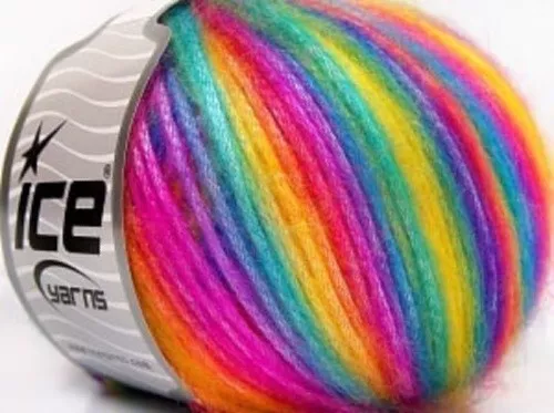 Ice Yarns PICASSO Pastel Rainbow 64626 Knitting Supplies, Crochet Supplies, Yarn