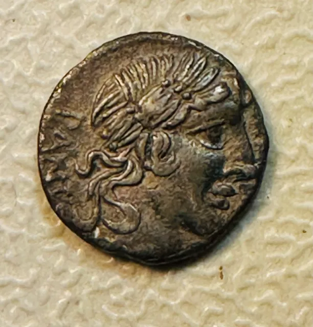 Silver denarius of C.Vibius cf. Pansa,, struck 90 BC, Rome mint, Roman Republic