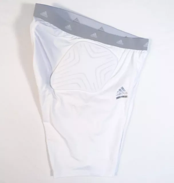 ADIDAS CLIMALITE TECHFIT White Moved 3 Pad Compression Padded Shorts Men's  NWT $37.49 - PicClick