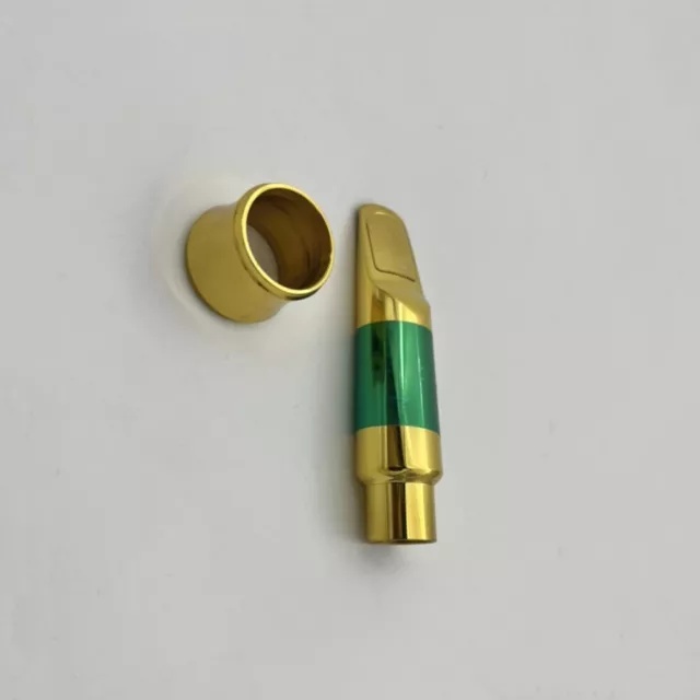 Saxophone Metal Mouthpiece & Reed Clip For Tenor Soprano Alto Sax Size 56789