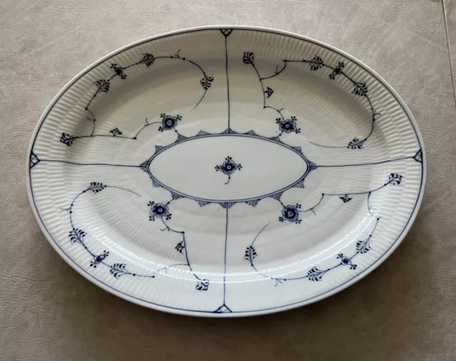 Platter #366 - Blue Fluted Full Lace - Royal Copenhagen - 1st Quality