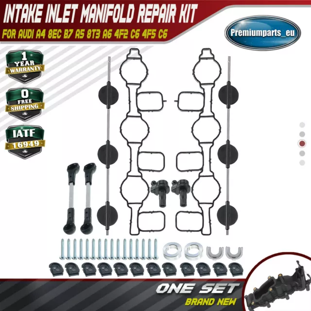 INLET INTAKE MANIFOLD SWIRL FLAPS SET for AUDI A4 A5 A6 A8 Q7 VW 2.7 3.0 TDI