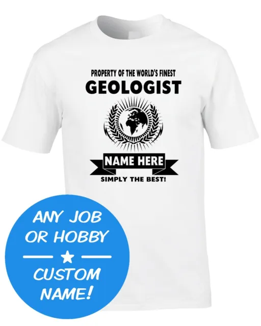 Occupation Custom Men's T-Shirt World Best Finest Job Hobby Gift Idea Any Name