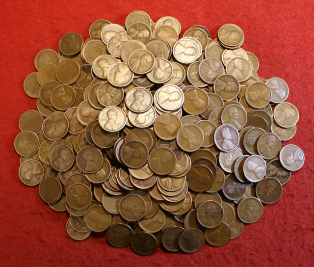 Teen's P some D&S Lincoln wheat cent penny 50 coin roll lower grade some issues