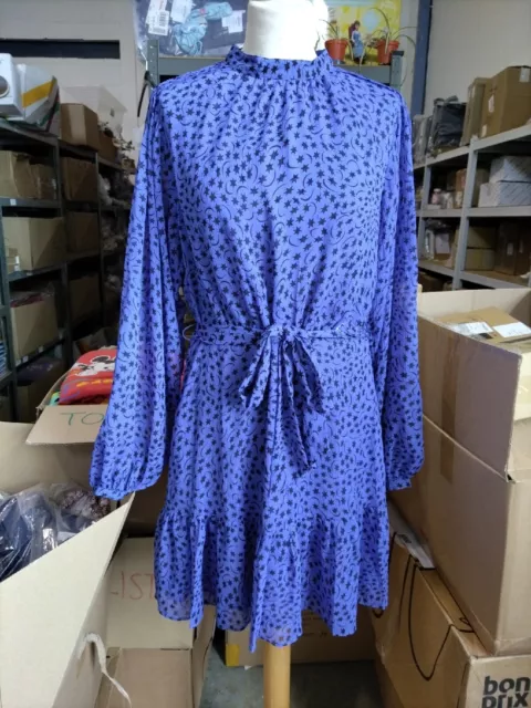 Whistles WARPED STAR PRINT DOBBY DRESS - Size 12 - BNWT/466