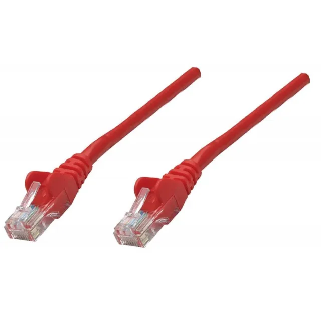 Intellinet Network Patch Cable, Cat5e, 20m, Red, CCA, U/UTP, PVC, RJ45, Gold Pla