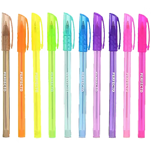 10 Kugelschreiber mit 10 unterschiedliche Farben Kuli , Schreibstift Stift Bunt