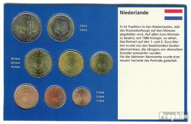 Niederlande Stgl./unzirkuliert Kursmünzensatz gemischte Jahrgänge 1999-2002 EURO