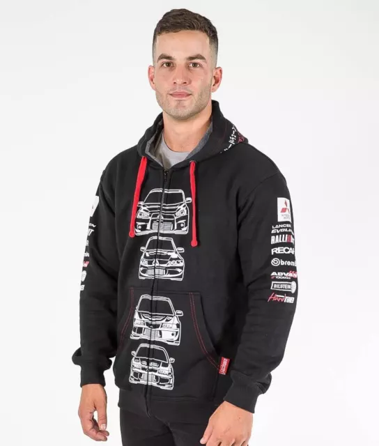 Mitsubishi Evolution Evo Lancer Ralliart 4G63 CT9A JDM Car Mens Hoodie Jacket 3