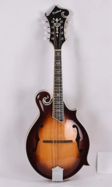 Hand Carved Solid Spruce Top F Style Mandolins, with Tool and Padded Gig Bag