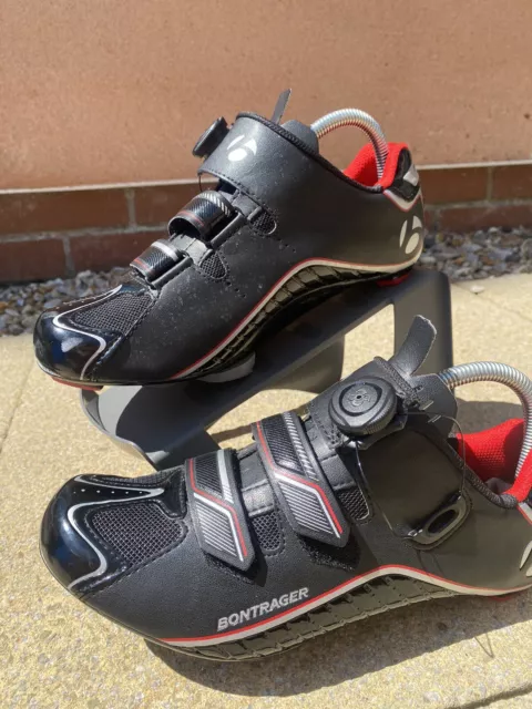 Bontrager Circuit Black Red Road Cycling Shoes Men’s Size 7 UK/ Size 41 EU