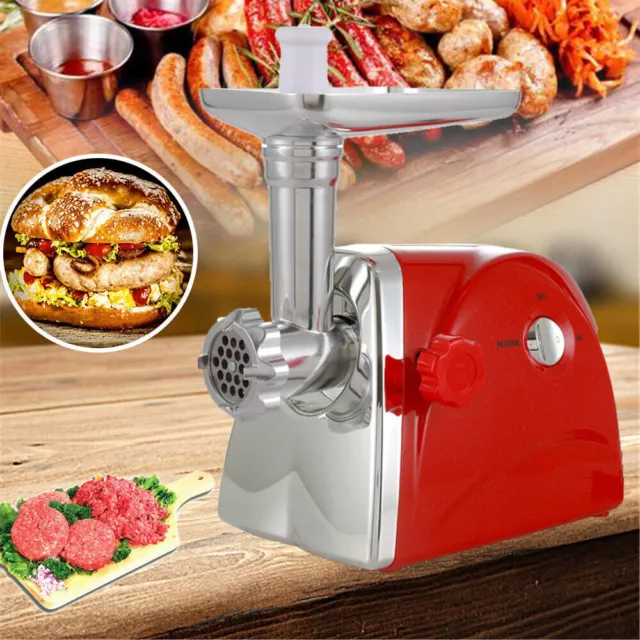 3000W Powerful Electric Mincer Meat Grinder Sausage Maker Filler Kitchen Machine 2