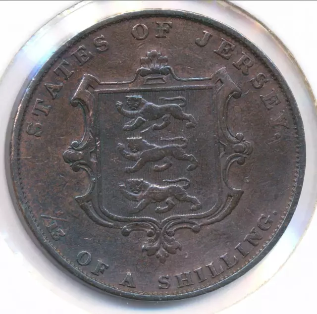 Jersey 1851 1/13 Shilling Victoria (E25517)