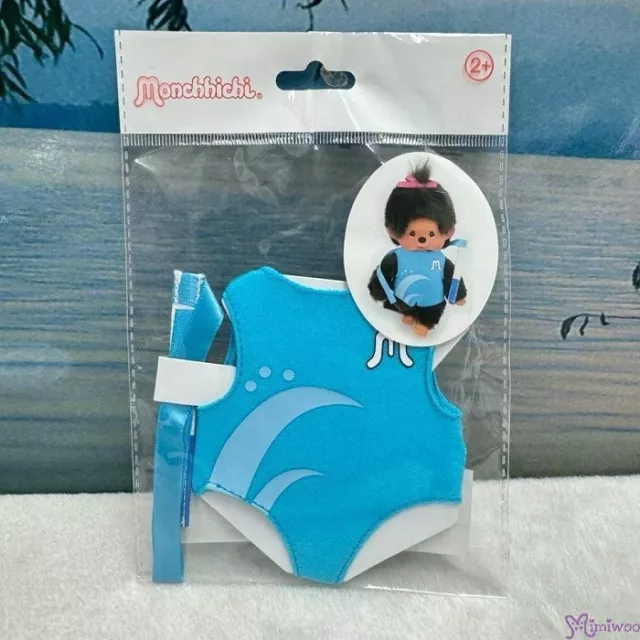 220359 Monchhichi S Size Fashion Outfit - Blue Swim Suit ~