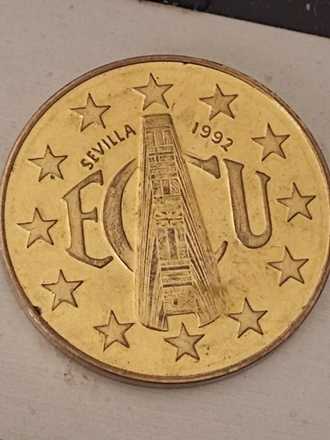 Spain , Seville 1992 , ECU commemorative play.