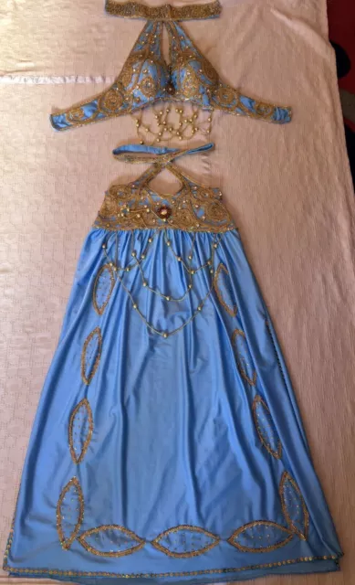 Nuevo traje de danza del vientre profesional egipcio, vestido de danza del...