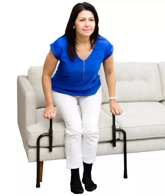 Sofa Grab Bar Adjustable Stand Assist Seniors Disabled Non Slip Multi Function