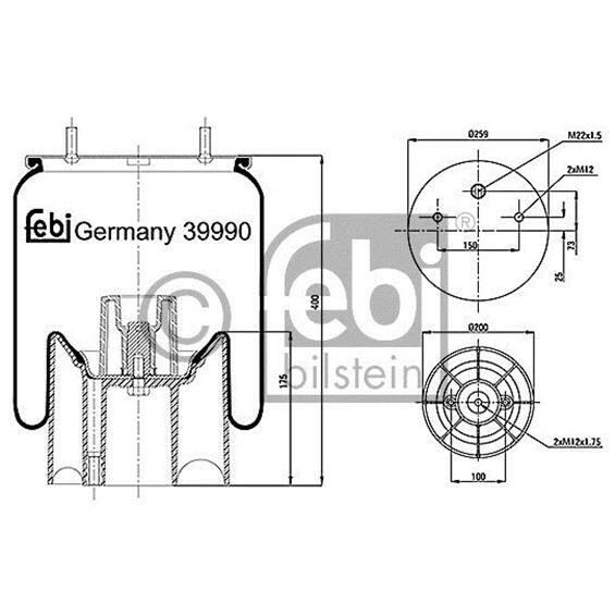 FEBI BILSTEIN Luftfederbalg