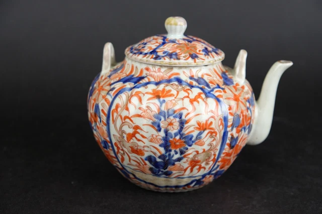 Unusual antique 19th Century Japanese Imari Teapot, 13 cm