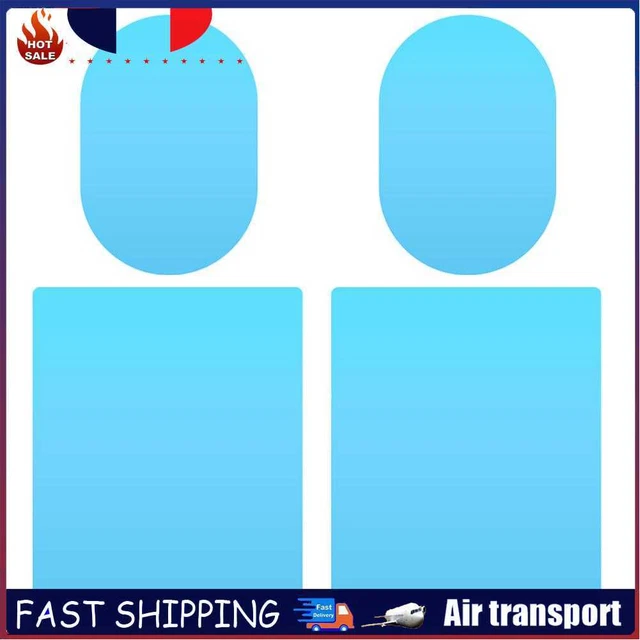 4pcs Rainproof Car Side Mirror Window Films Clear Waterproof Anti Fog Stickers
