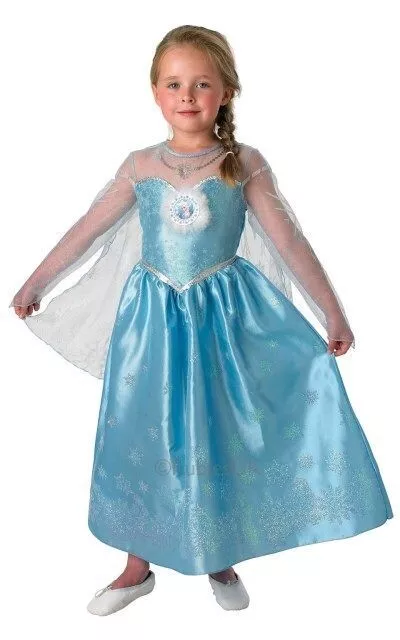 Rubie's Disney Frozen Elsa Deluxe Fancy Dress Child Costume Large 7-8 Years