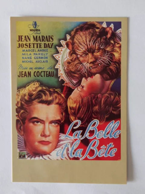 Beauty and the Beast Jean Marais Josette Day Zreik 5 Movie Postcard