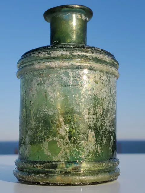 Old Antique Inkwell of the 1800's. Ink Well Glass.