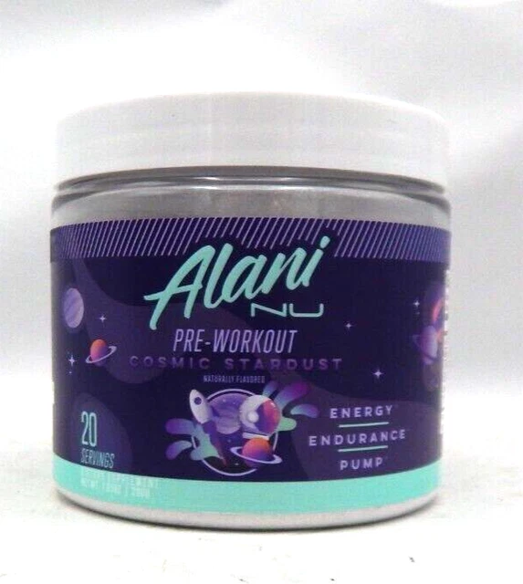 ALANI NU PREWORKOUT Cosmic Stardust 20 Servings Energy Exp 08/2024