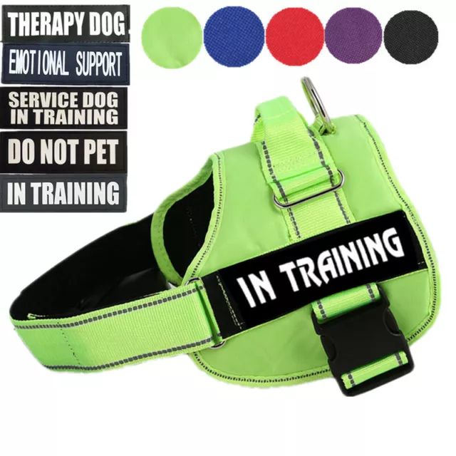 ESA Emotional Support Dog Vest Harness Reflective Collar W/ Service Dog Patches