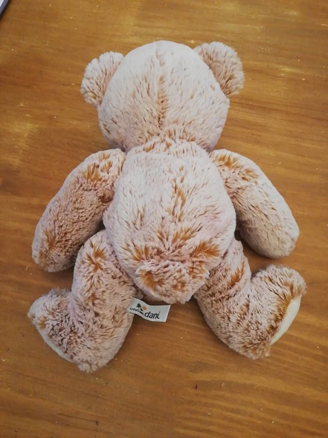 Doudou Peluche Dani Creations Ours Beige Orange Marron Chiné Tout Doux Poilu 2