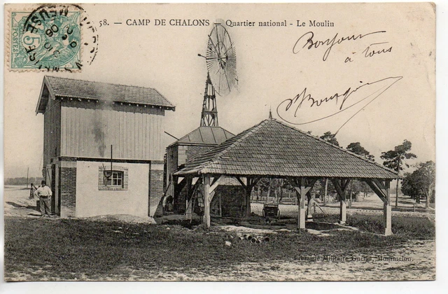 CHALONS SUR MARNE - Marne - CPA 51 - Vie Militaire Au camp - Le moulin