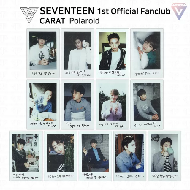 Seventeen 1st Official Fanclub Carat Polaroid Photocard KPOP K-POP