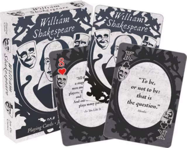 William Shakespeare set of 52 playing cards  (+ jokers) (nm)