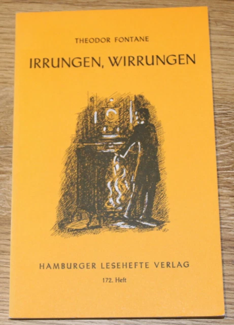 Theodor Fontane - Irrungen, Wirrungen - Hamburger Lesehefte Heft 172 - neuwertig
