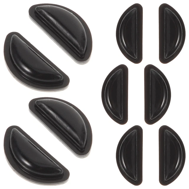 5 pares de gafas, almohadillas nasales flexibles, almohadillas nasales de repuesto de silicona, cómodas