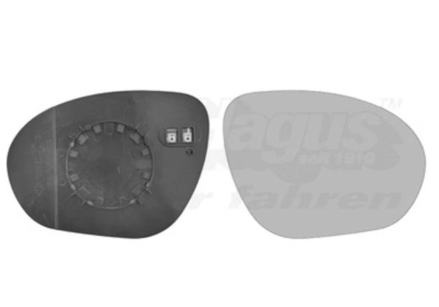 Vetro specchio Van Wezel specchio esterno * HAGUS * 3380838 riscaldabile convesso per Nissan