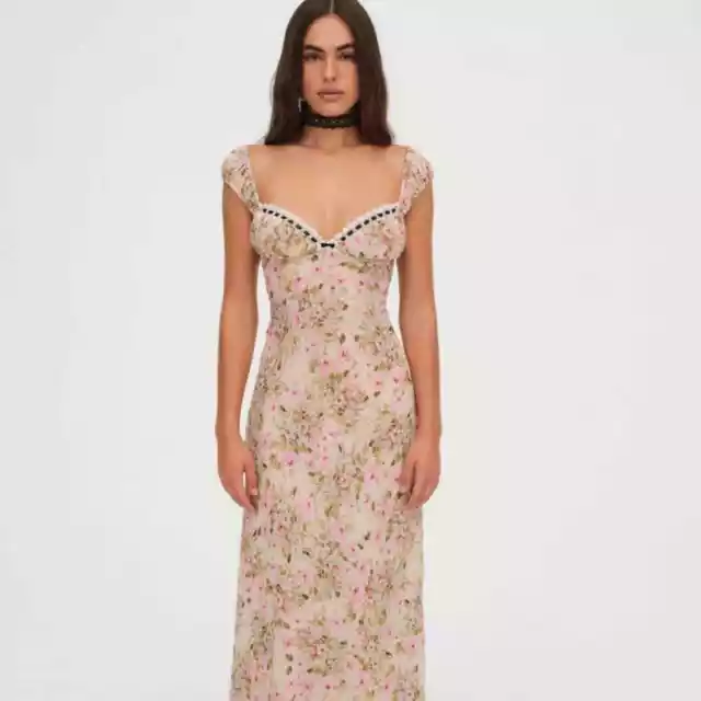 FOR LOVE & LEMONS Emmaline Floral Maxi Dress (size S & M) NWT